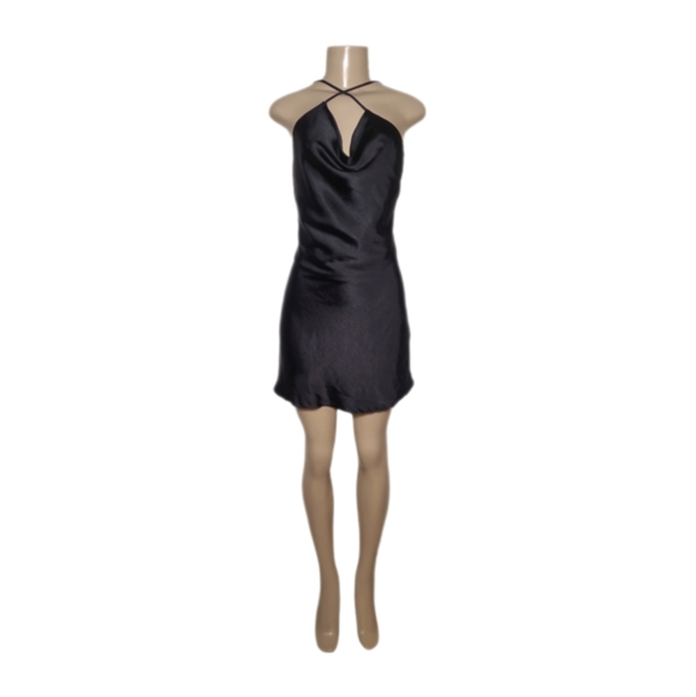 PIXIE MARKET | Black Pull On Mini Dress in Size Medium